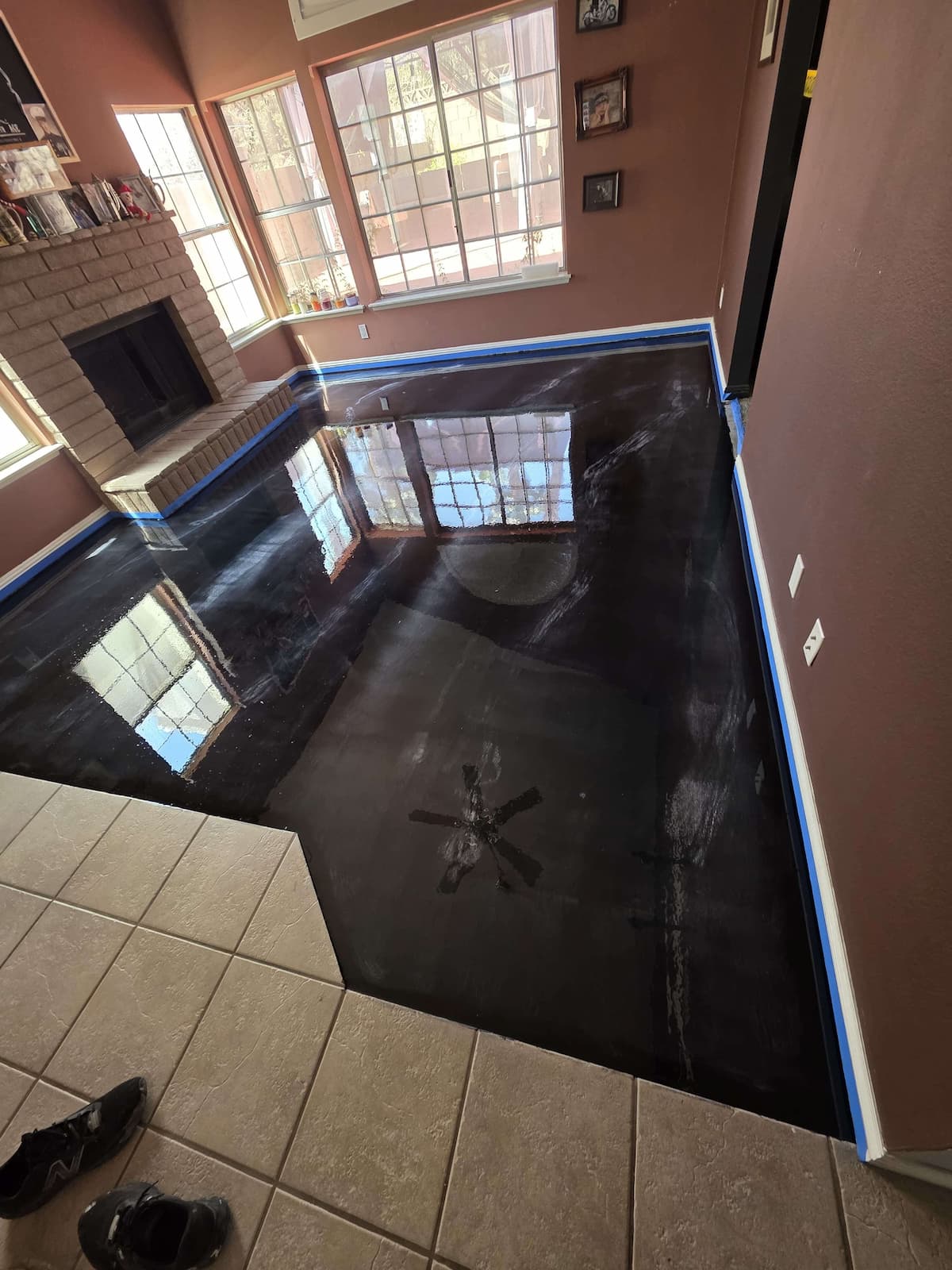 Pressure washing project