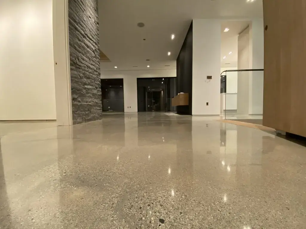 Polished concrete floor project in Las Vegas